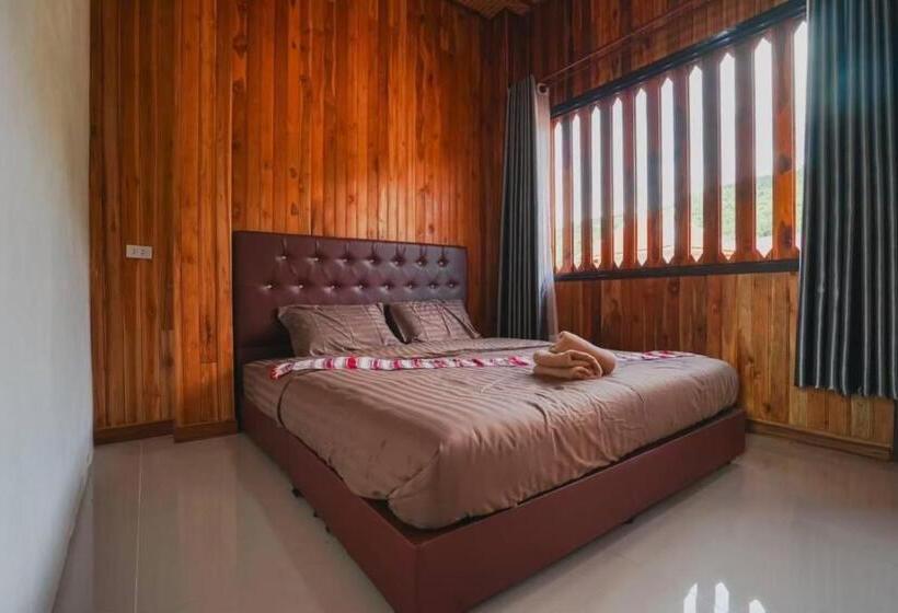 غرفة قياسية مطلة على الجبل, Lanlom Cafe&huaikon Homestay