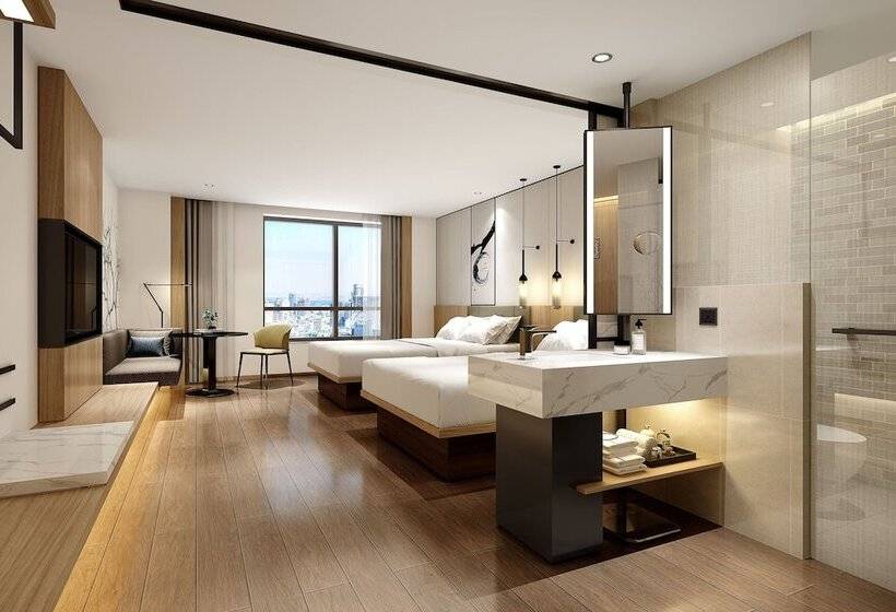 غرفه قياسيه سريرين مزدوجين, Fairfield By Marriott Changsha Tianxin