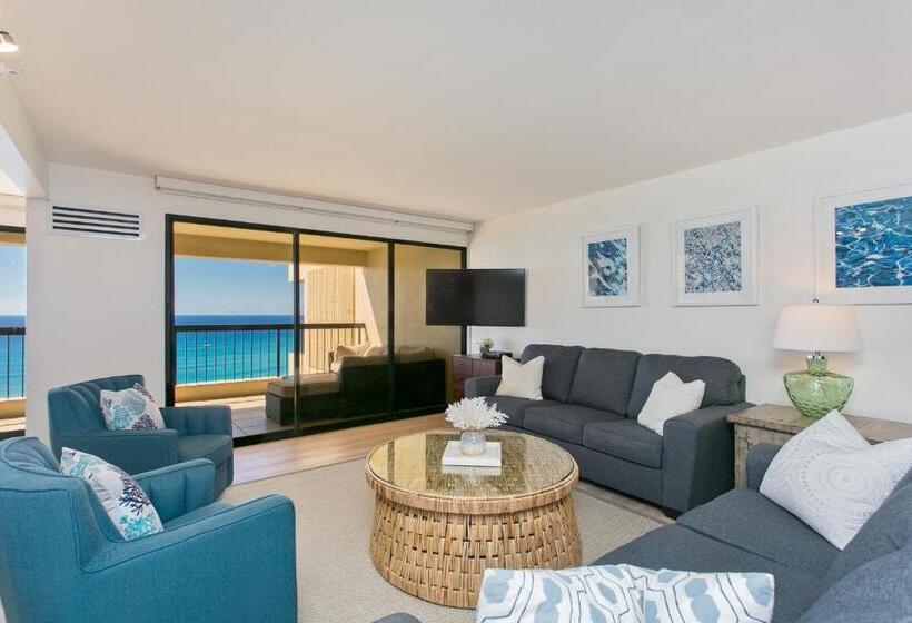 Апартаменты 1 Спальня Вид на Море, High Floor Luxury Oceanfront At Waikiki Beach Tower