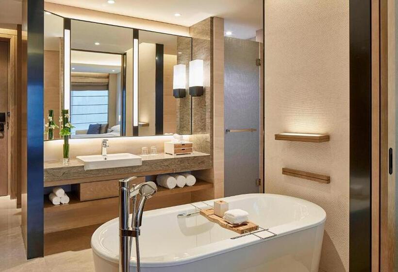 이그제큐티브 룸 킹사이즈 침대, Hangzhou Marriott Hotel Qianjiang