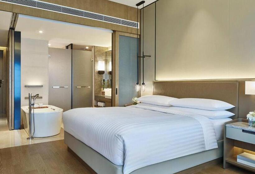 キングサイズベッドのエクゼクティブルーム, Hangzhou Marriott Hotel Qianjiang