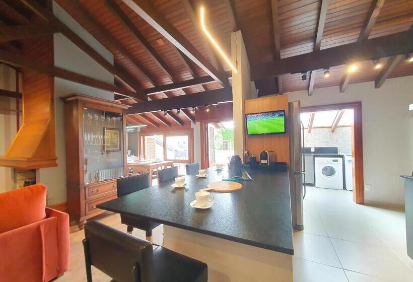 침실 1개 복층 룸, Duplex Cobertura Gramado Wish Serrano