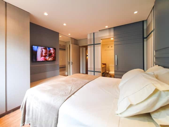 침실 1개 복층 룸, Duplex Cobertura Gramado Wish Serrano