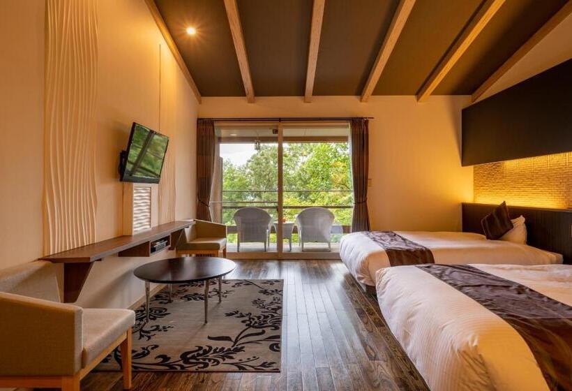 וילה דלוקס חדר שינה 1, Kusayane No Yado Ryunohige