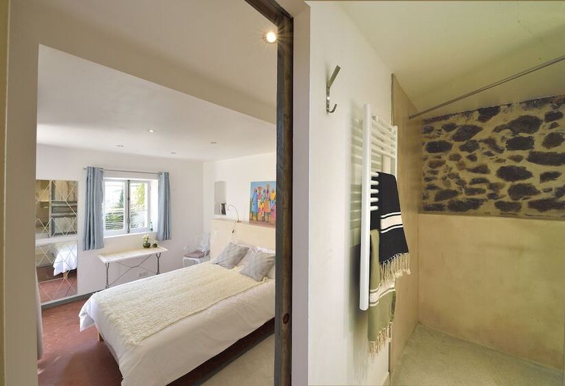 غرفة قياسية مزوَّدة بتراس, B&b Villa Du Roc Fleuri