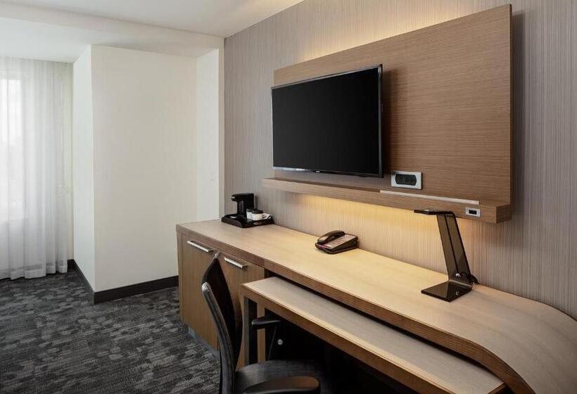 스탠다드 룸 킹사이즈 침대, Courtyard By Marriott Detroit Farmington