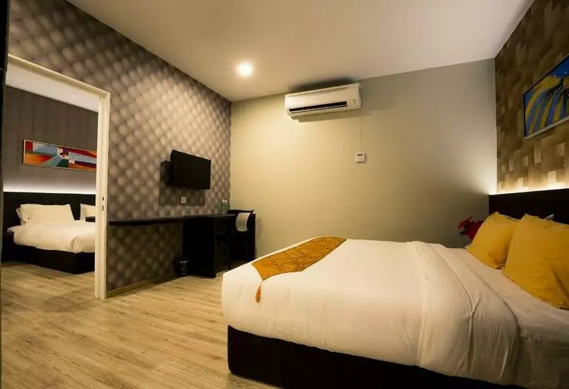 キングサイズベッドのスタンダードルーム, Golden Roof Hotel Sunway Ipoh