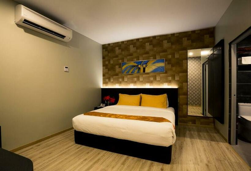 キングサイズベッドのスタンダードルーム, Golden Roof Hotel Sunway Ipoh
