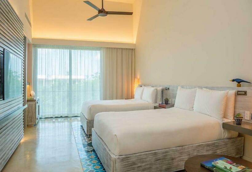 带2个双人床的标准工作室, Andaz Mayakoba Resort Riviera Maya, By Hyatt
