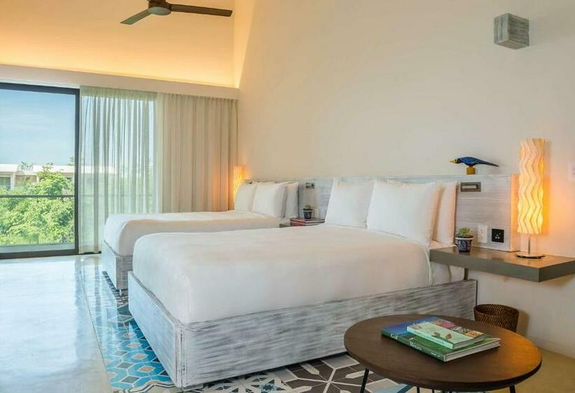 带2个双人床的标准工作室, Andaz Mayakoba Resort Riviera Maya, By Hyatt
