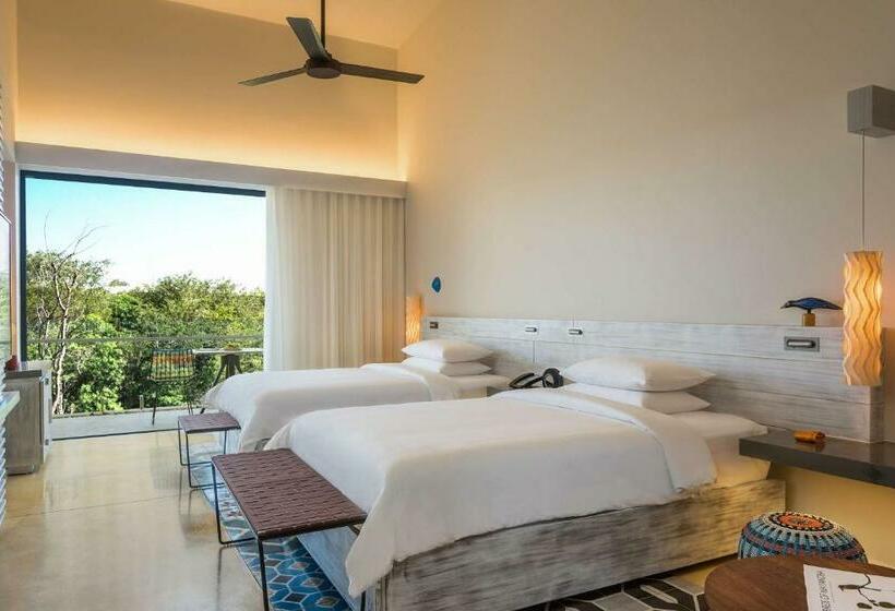 带2个双人床的标准工作室, Andaz Mayakoba Resort Riviera Maya, By Hyatt
