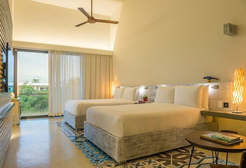 带2个双人床的标准工作室, Andaz Mayakoba Resort Riviera Maya, By Hyatt