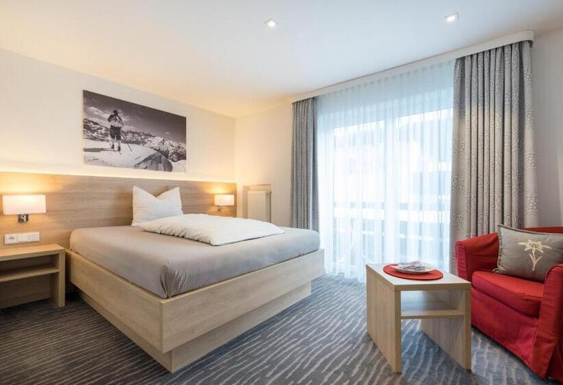 带阳台的标准单人间, Garni Gerberhof S