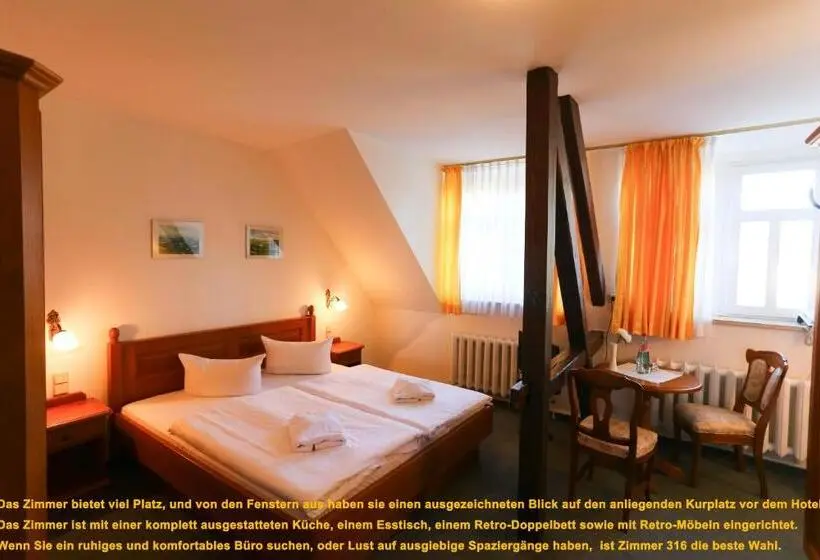 Huoneisto 1 Makuuhuone, Parkhotel Forsthaus