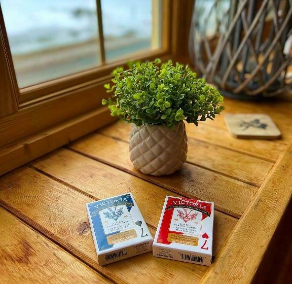 חדר לארבעה סטנדרטי עם נוף לגינה, Auberge Au Poste De Traite