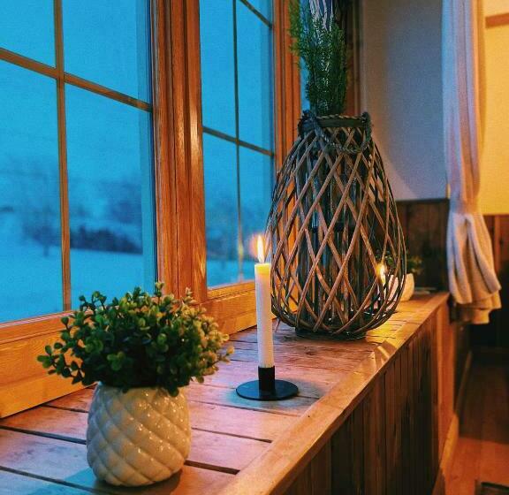 חדר לארבעה סטנדרטי עם נוף לגינה, Auberge Au Poste De Traite