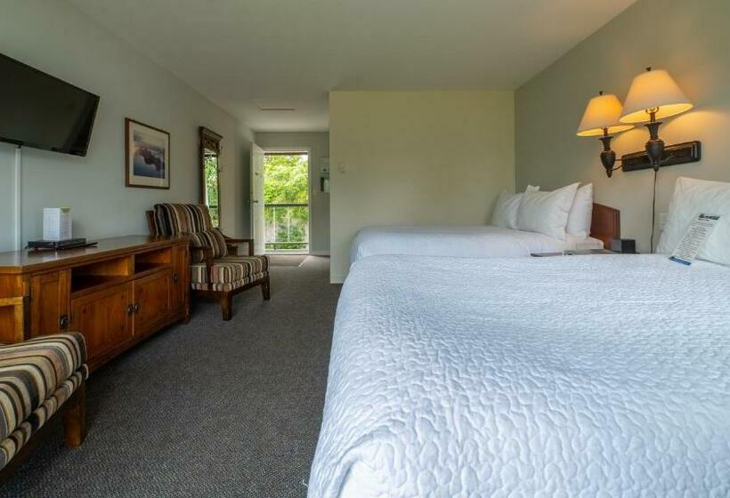 חדר סטנדרט נוף לים עם מרפסת, Tofino Motel Harborview