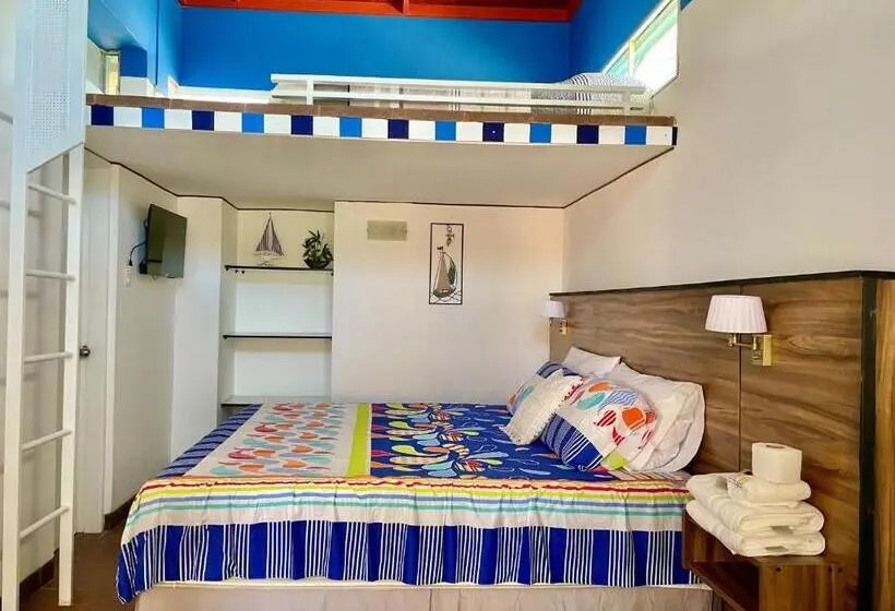 キングサイズベッドのデラックスルーム, Casa Playa Zorritos