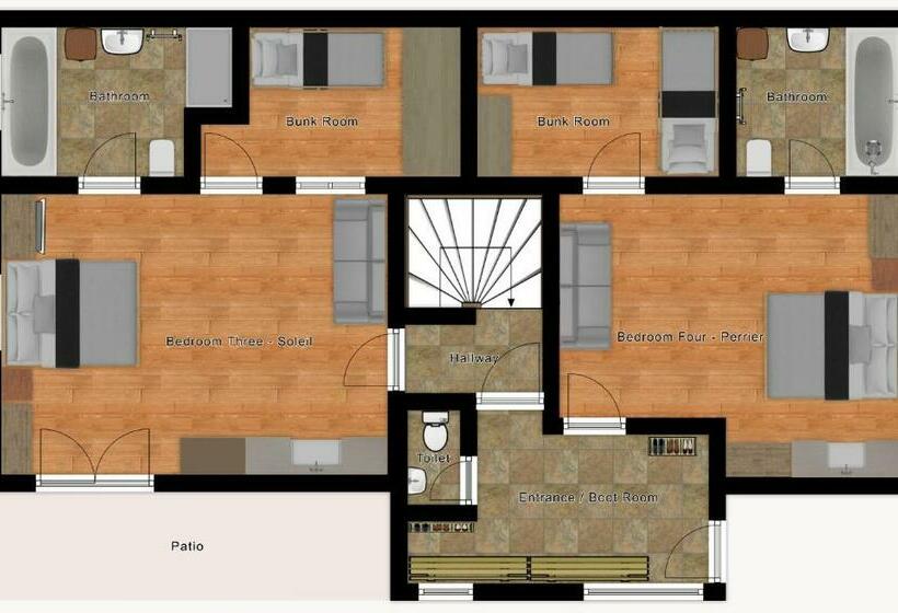 スーペリアファミリールーム, Chalet Aventure B&b Les Gets