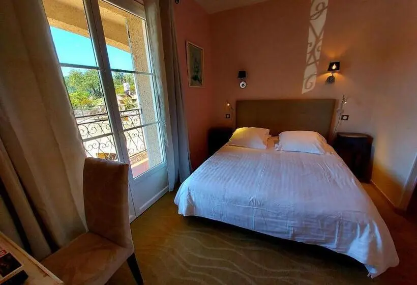 Standard-huone Parveke, Hôtel Les Hauts De Mourèze