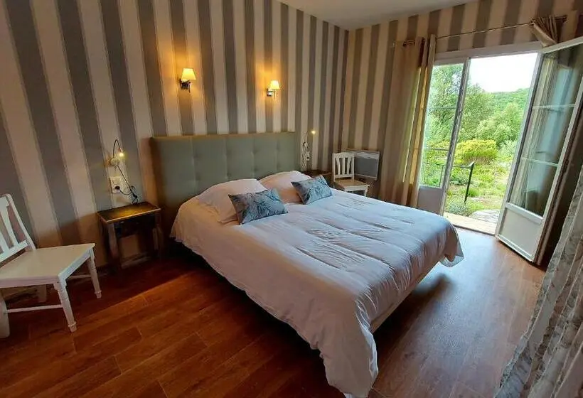 Standard-huone Puutarhanäkymä, Hôtel Les Hauts De Mourèze