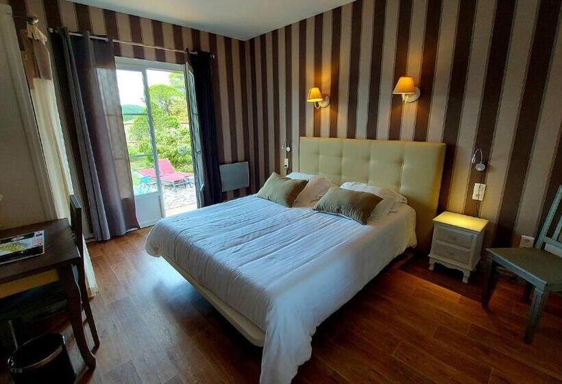 غرفة قياسية سرير كينج, Hôtel Les Hauts De Mourèze