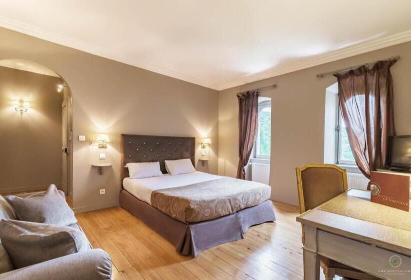 Номер Deluxe, Hôtel Restaurant Spa Le Sauvage