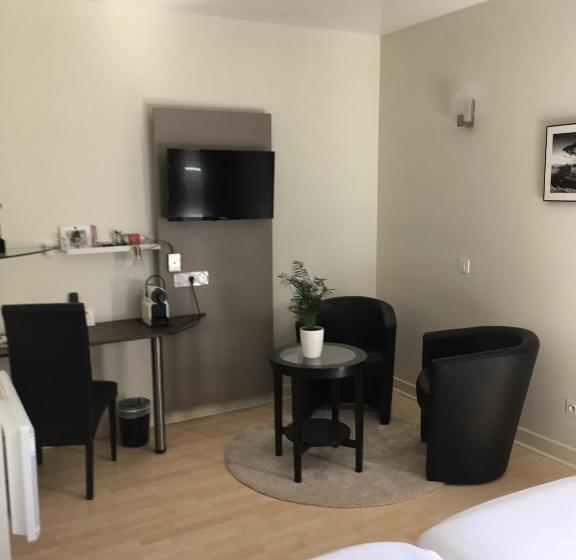 스탠다드 룸 킹사이즈 침대, Logis Hôtel Restaurant La Bastide