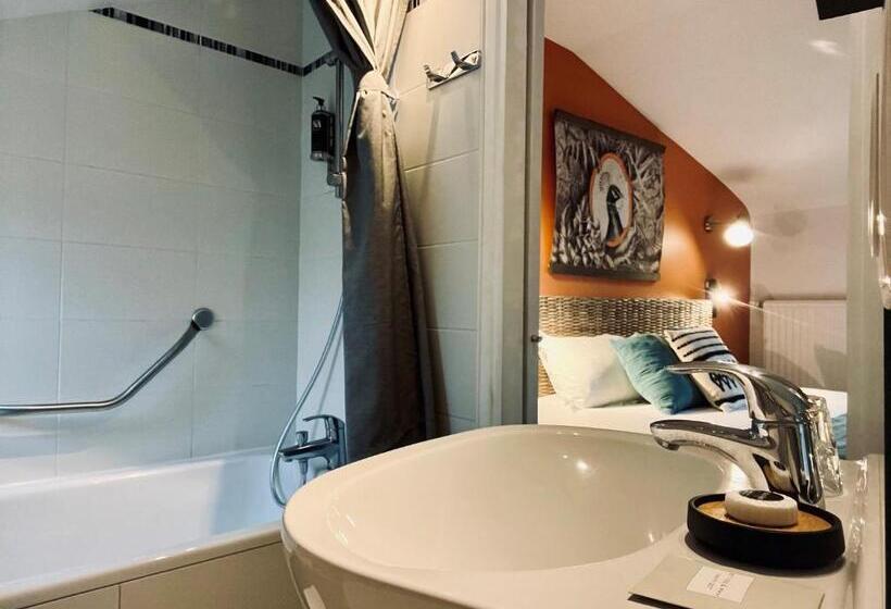 غرفة قياسية مطلّة علي الحديقة, Hôtel Le Patio   Deauville