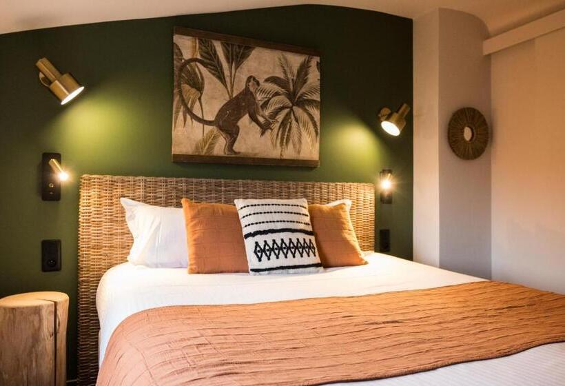 غرفة قياسية مطلّة علي الحديقة, Hôtel Le Patio   Deauville