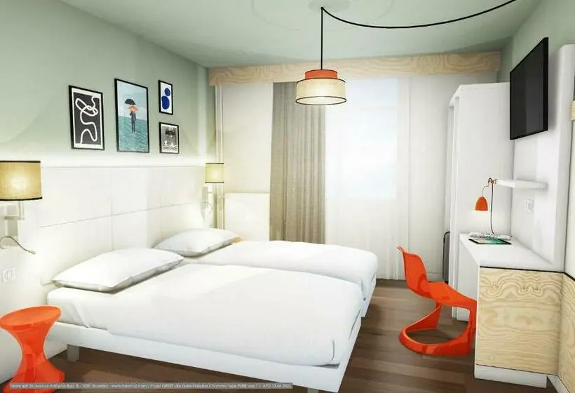 キングサイズベッドのスタンダードルーム, Greet Hotel Lille Gare Flandres   Groupe Accor