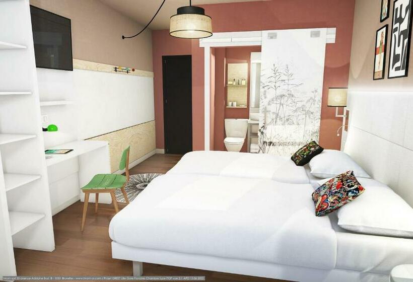 带大床的标准间, Greet Hotel Lille Gare Flandres   Groupe Accor