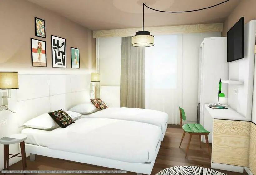 キングサイズベッドのスタンダードルーム, Greet Hotel Lille Gare Flandres   Groupe Accor