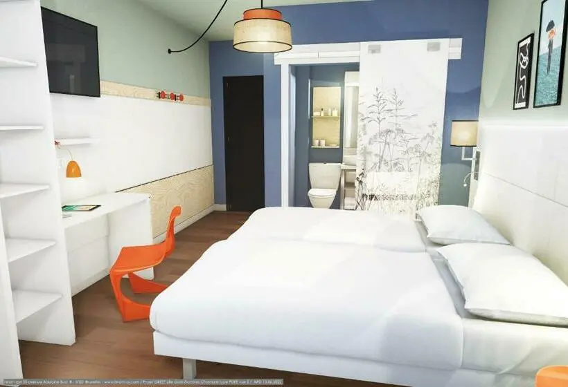 キングサイズベッドのスタンダードルーム, Greet Hotel Lille Gare Flandres   Groupe Accor
