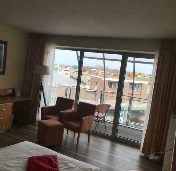 غرفة قياسية مزوَّدة بشُرفة, Nordseehotel Benser Hof Am Hafen