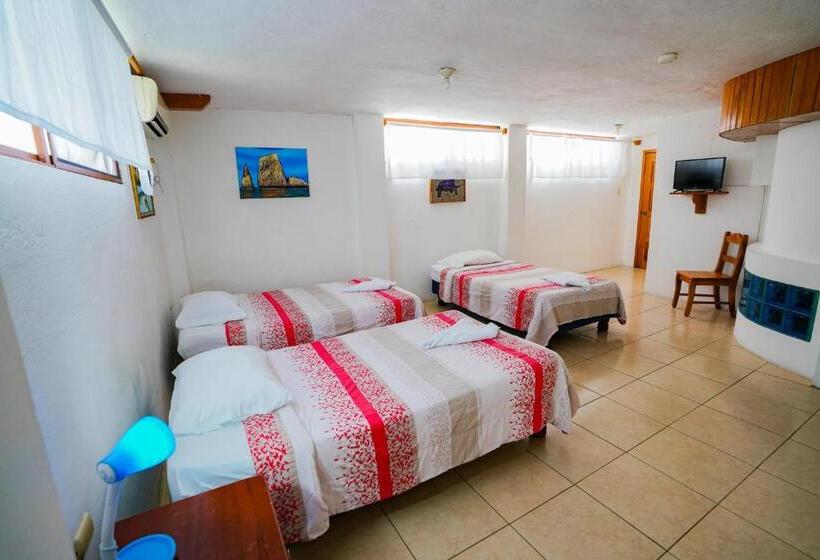 غرفة قياسية ثلاثية, Galapagos Verde Azul