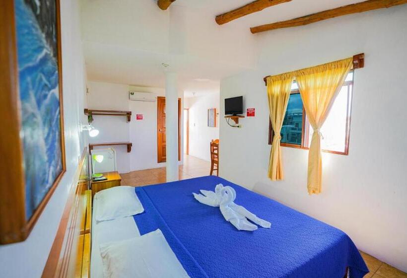 غرفة قياسية مطلّة علي البحر, Galapagos Verde Azul