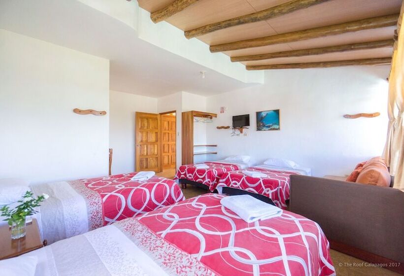 غرفة قياسية رباعية, Galapagos Verde Azul