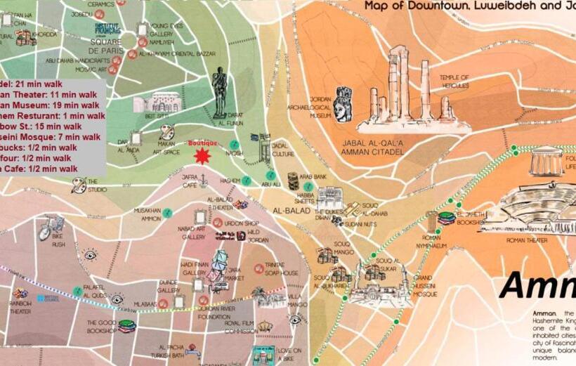 اتاق استاندارد یک نفره, The Boutique Hotel Amman