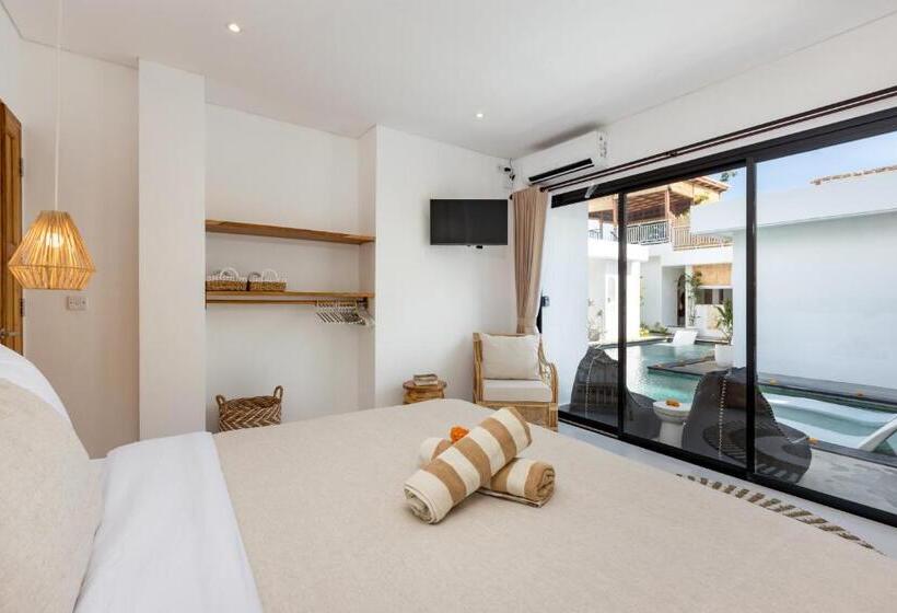 חדר דחוקס עם מיטת קינג, Villa Kelolyne