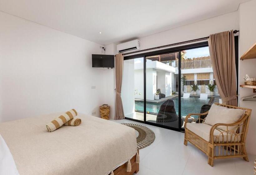 חדר דחוקס עם מיטת קינג, Villa Kelolyne