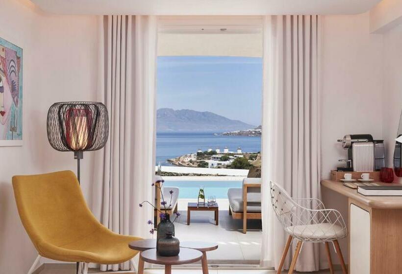 Номер Superior Вид на Море, Myconian Kyma, A Member of Design Hotels