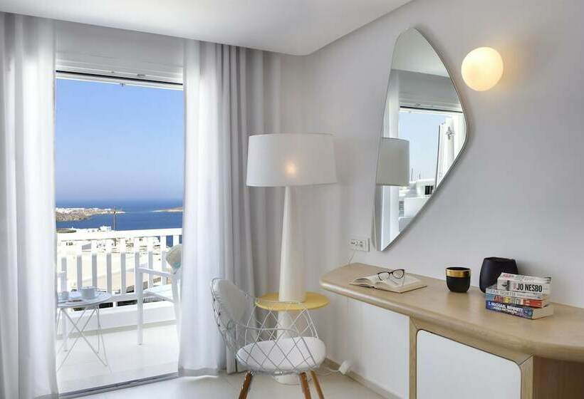 اتاق لوکس با چشم‌انداز دریا, Myconian Kyma, A Member of Design Hotels