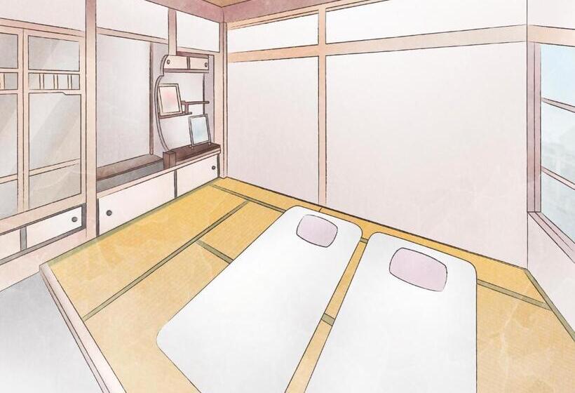 Quarto Triplo Standard Casa de Banho Partilhada, Hostel Miyagawa By Murasaki