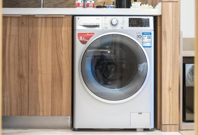 Habitació Deluxe, Doria Home International Apartment  Guangzhou Huijin Ifc Keyun Road Metro Branch Canton Fair Free Sh