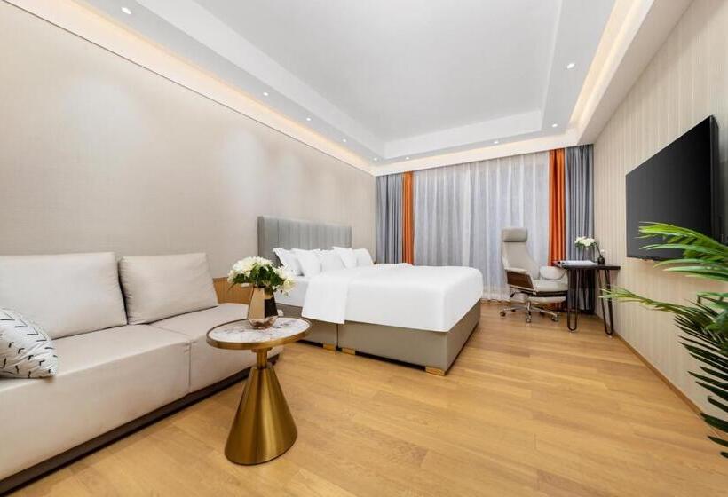 Habitació Deluxe, Doria Home International Apartment  Guangzhou Huijin Ifc Keyun Road Metro Branch Canton Fair Free Sh