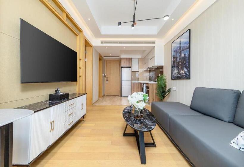 Suite, Doria Home International Apartment  Guangzhou Huijin Ifc Keyun Road Metro Branch Canton Fair Free Sh