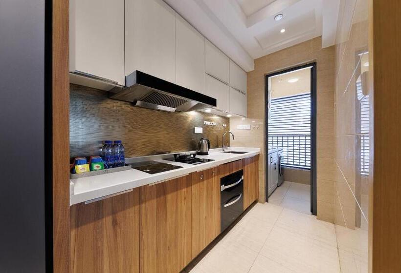 Apartamento 2 Dormitórios, Doria Home International Apartment  Guangzhou Huijin Ifc Keyun Road Metro Branch Canton Fair Free Sh