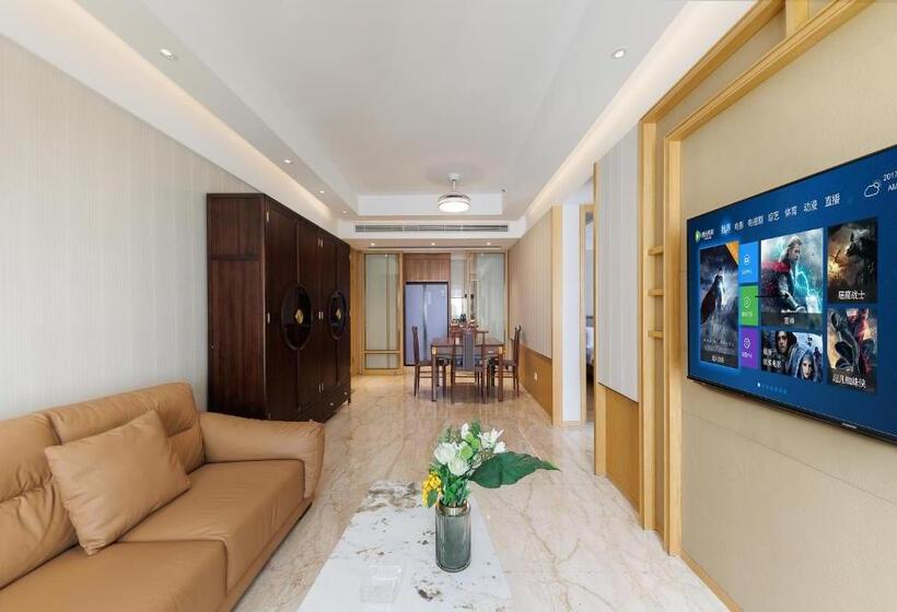 Apartamento 2 Dormitórios, Doria Home International Apartment  Guangzhou Huijin Ifc Keyun Road Metro Branch Canton Fair Free Sh