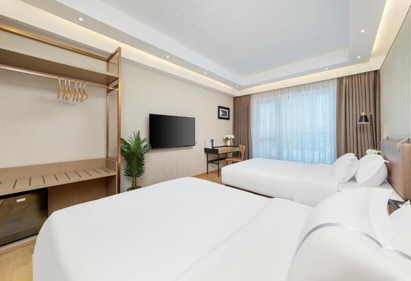 Habitació Deluxe, Doria Home International Apartment  Guangzhou Huijin Ifc Keyun Road Metro Branch Canton Fair Free Sh